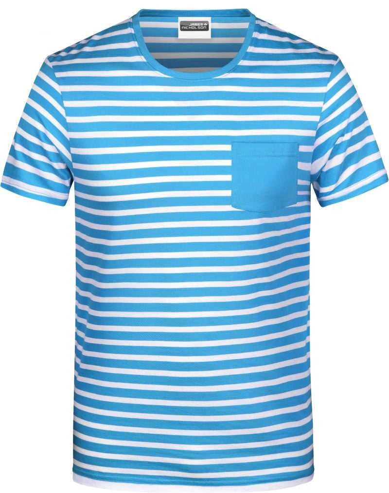 James & Nicholson | JN 8028 Men's striped T-Shirt