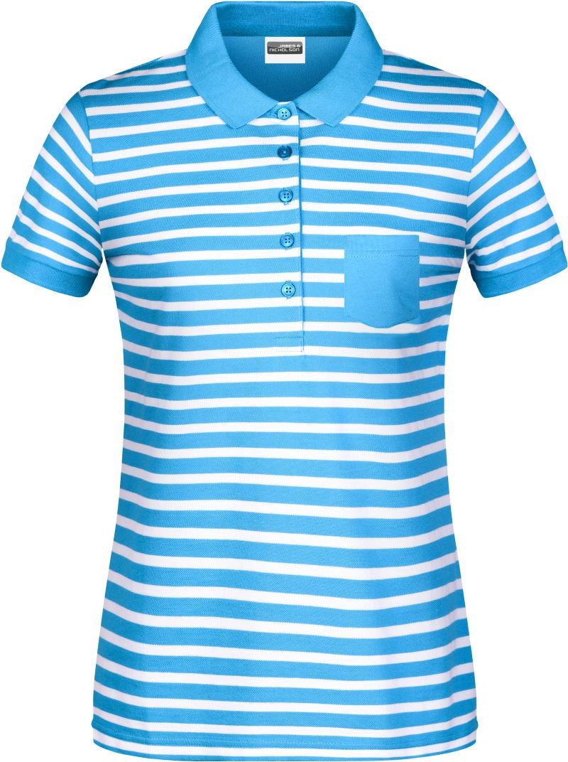 James & Nicholson | JN 8029 Ladies' Piqué Polo striped