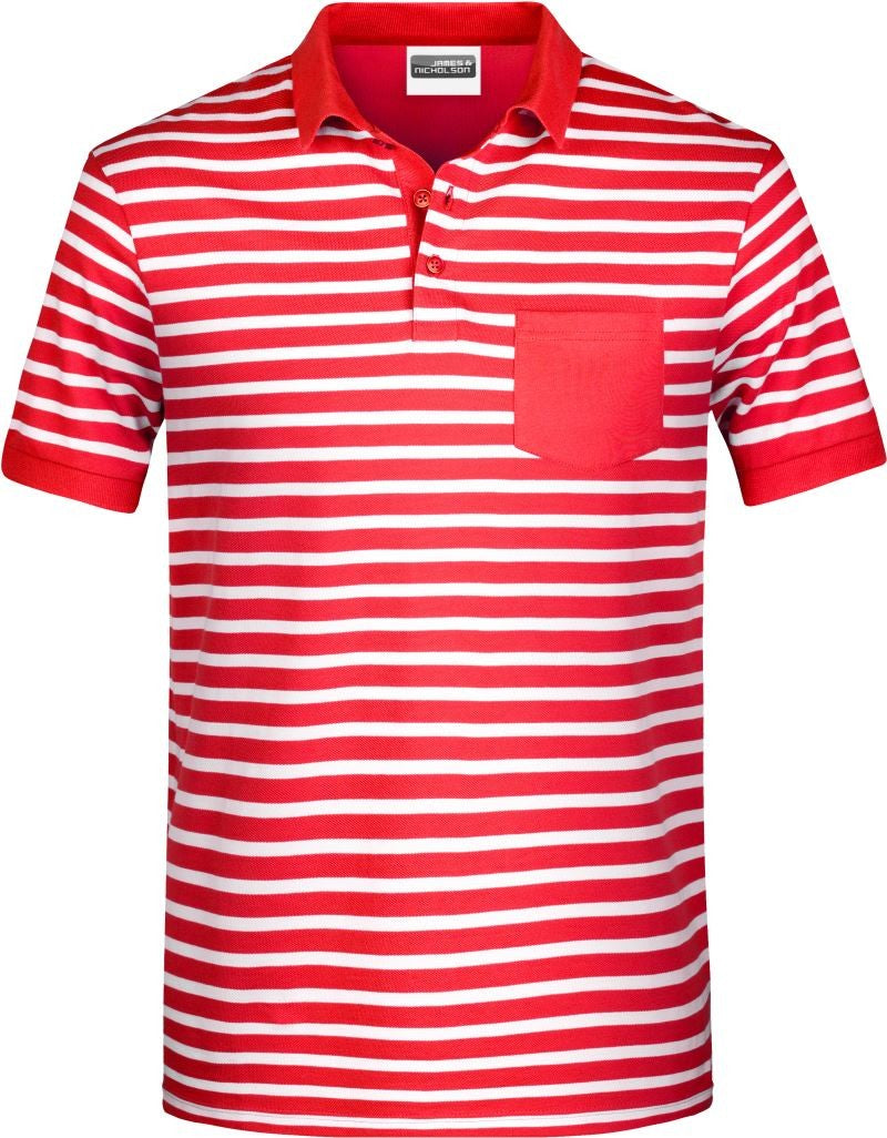 James & Nicholson | JN 8030 Men's Piqué Polo striped