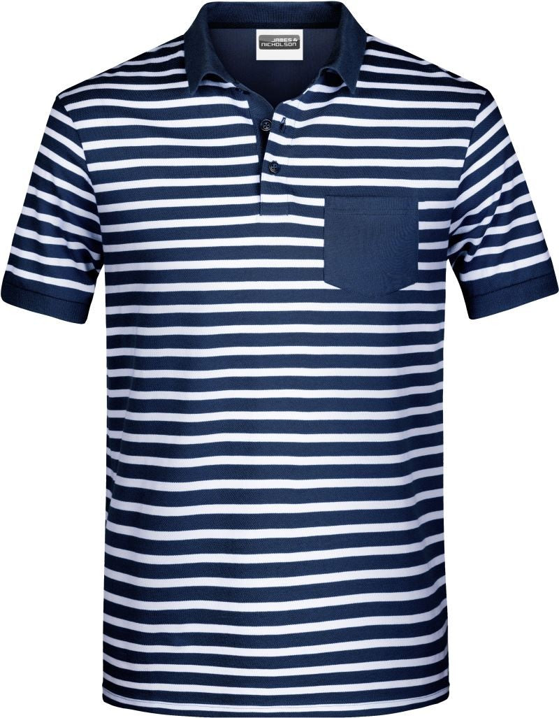 James & Nicholson | JN 8030 Men's Piqué Polo striped