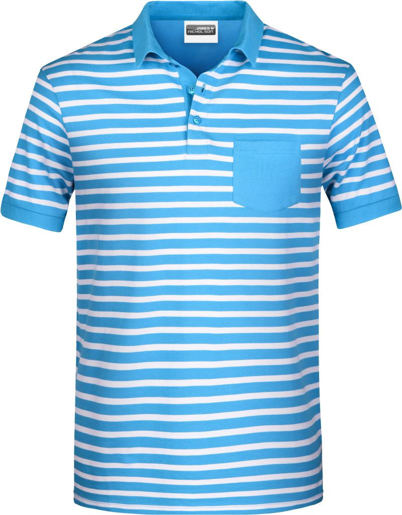 James & Nicholson | JN 8030 Men's Piqué Polo striped