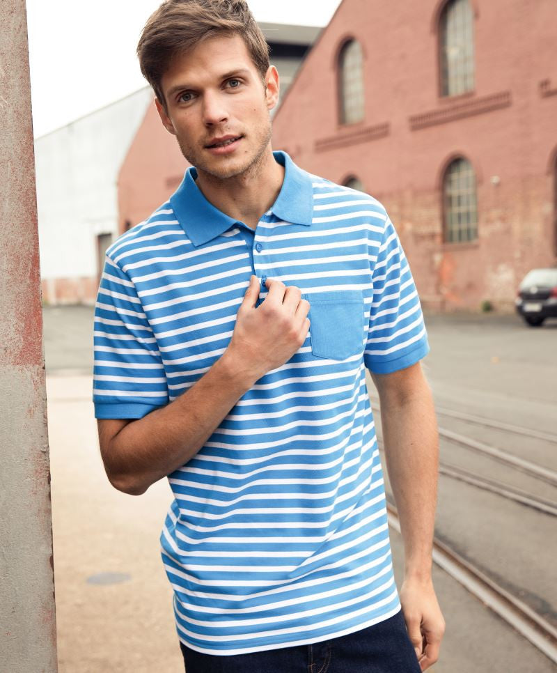 James & Nicholson | JN 8030 Men's Piqué Polo striped