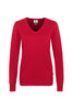 HAKRO PULL À COL EN V POUR FEMMES EN COTON PREMIUM (NO.133)