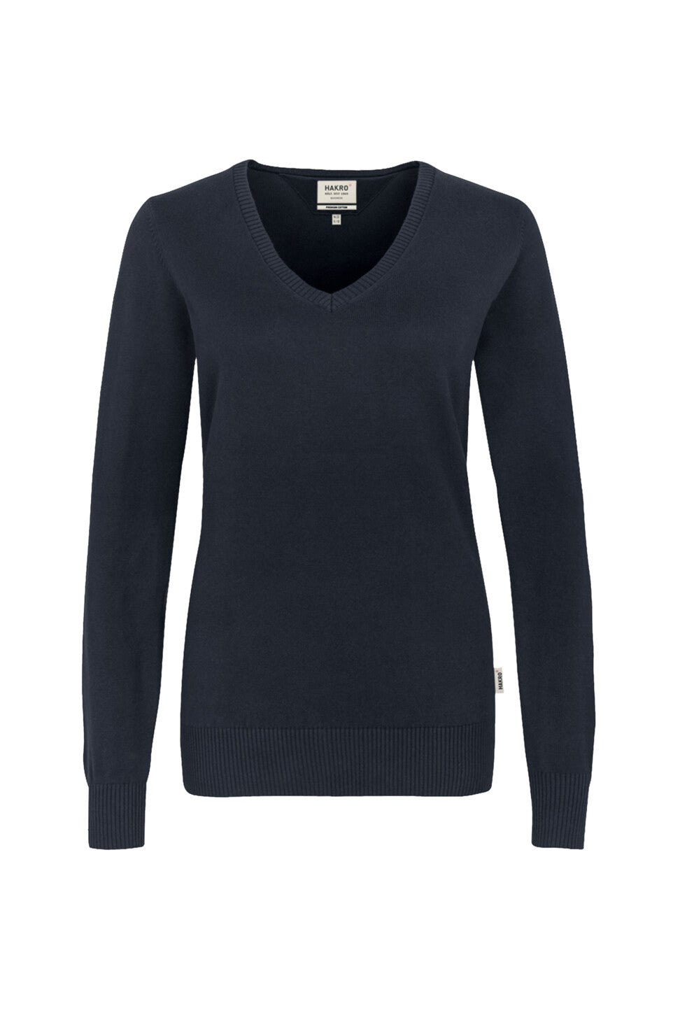 HAKRO PULL À COL EN V POUR FEMMES EN COTON PREMIUM (NO.133)