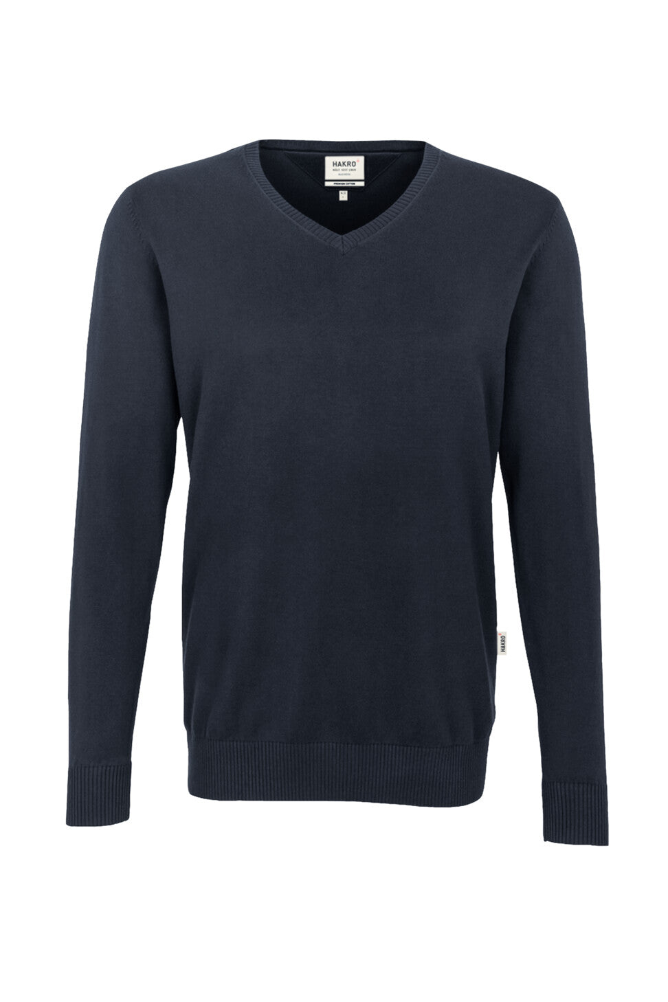 HAKRO PULL COL EN V COTON PREMIUM (NO.143)
