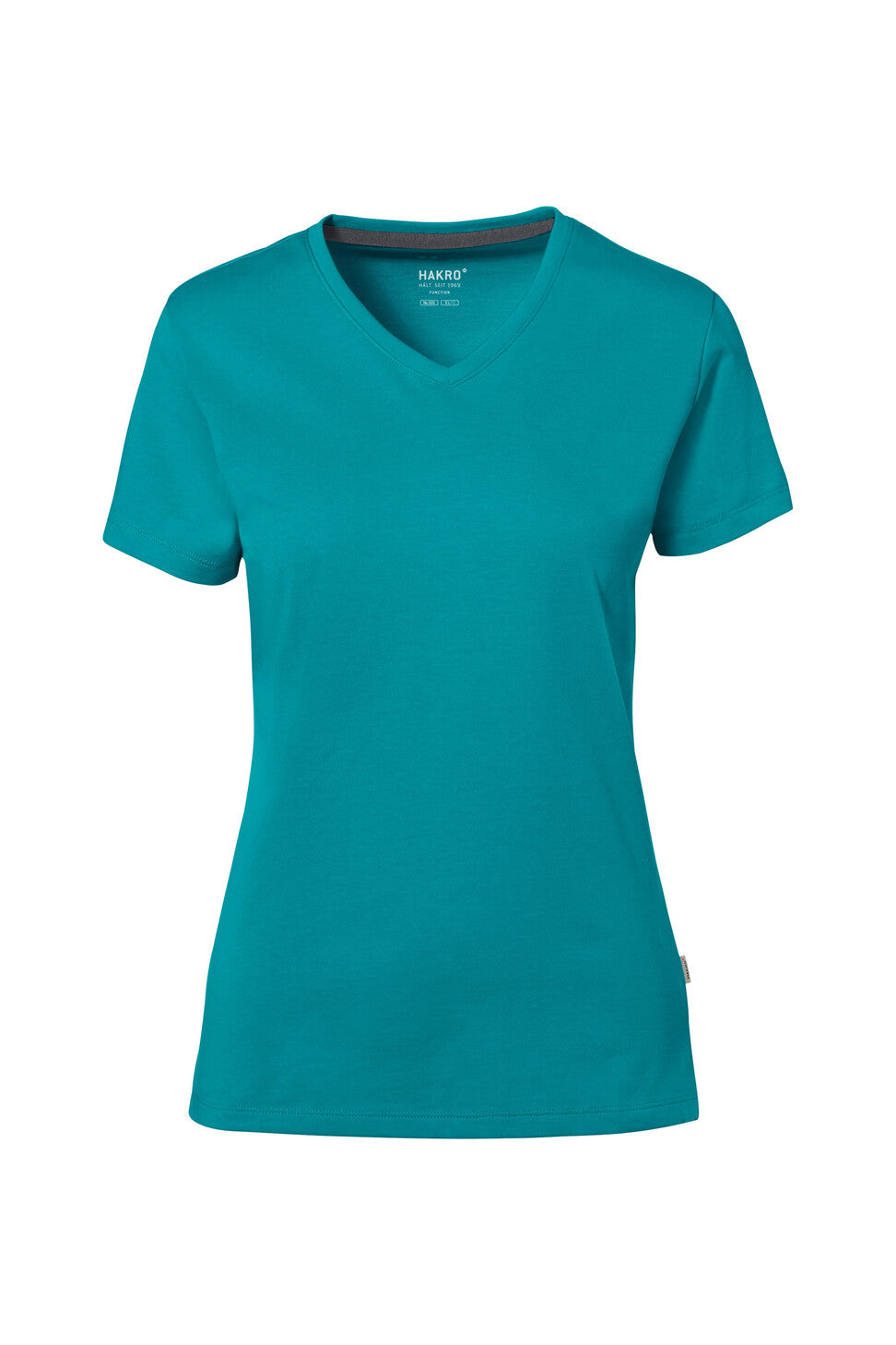 HAKRO COTTON TEC® LADIES V-NECK SHIRT (NO.169)