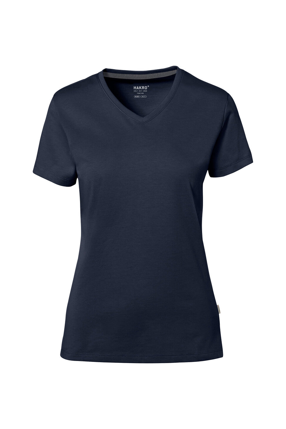 HAKRO COTTON TEC® LADIES V-NECK SHIRT (NO.169)