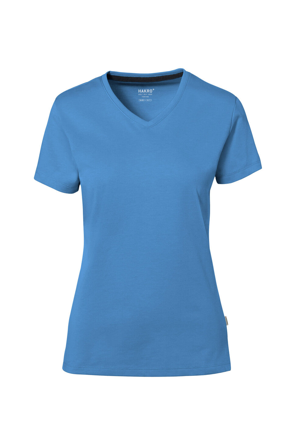 HAKRO COTTON TEC® LADIES V-NECK SHIRT (NO.169)