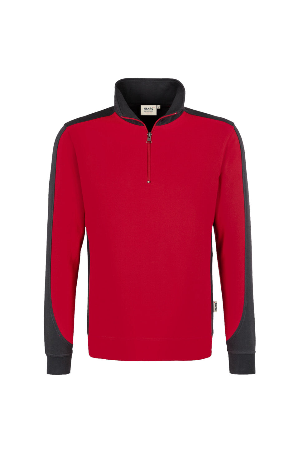 HAKRO SWEAT-SHIRT ZIP HOMME CONTRASTE MIKRALINAR® (NO.476)