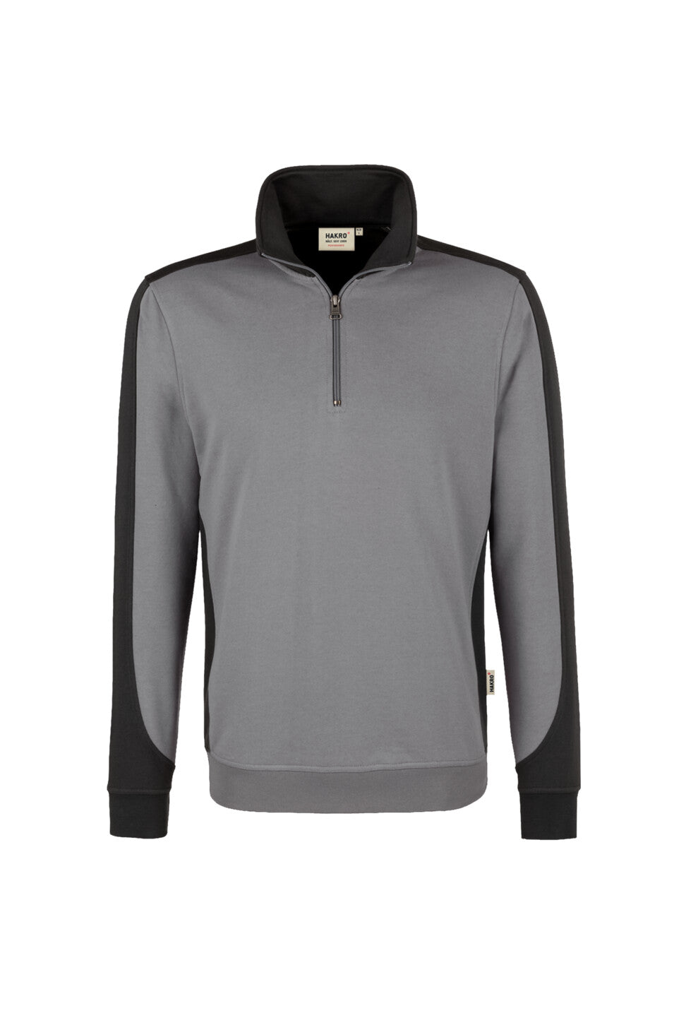 HAKRO SWEAT-SHIRT ZIP HOMME CONTRASTE MIKRALINAR® (NO.476)