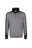 HAKRO SWEAT-SHIRT ZIP HOMME CONTRASTE MIKRALINAR® (NO.476)