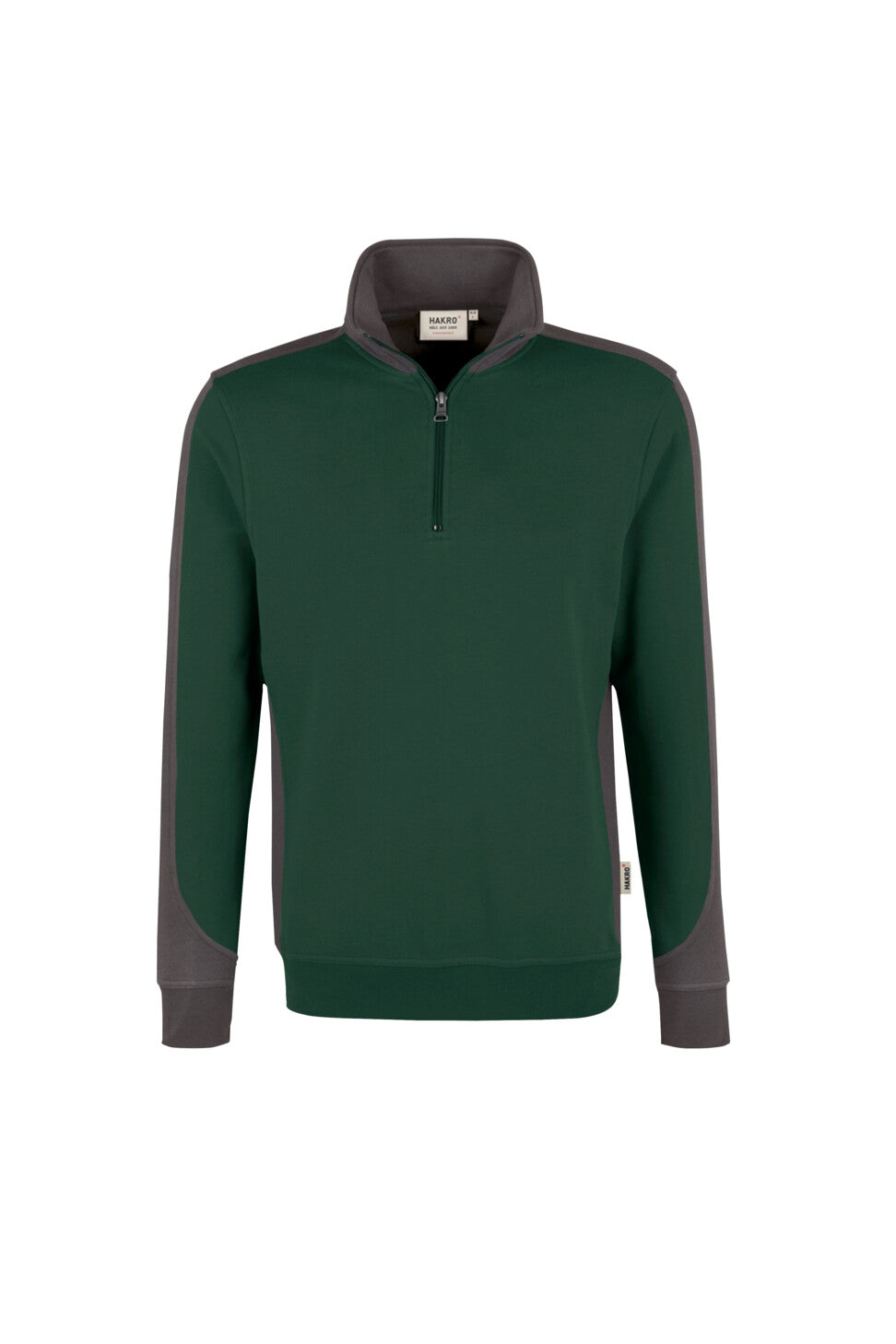 HAKRO SWEAT-SHIRT ZIP HOMME CONTRASTE MIKRALINAR® (NO.476)
