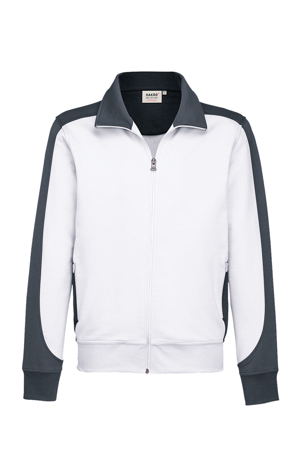 HAKRO VESTE SWEAT HOMME CONTRASTE MIKRALINAR® (NO.477)