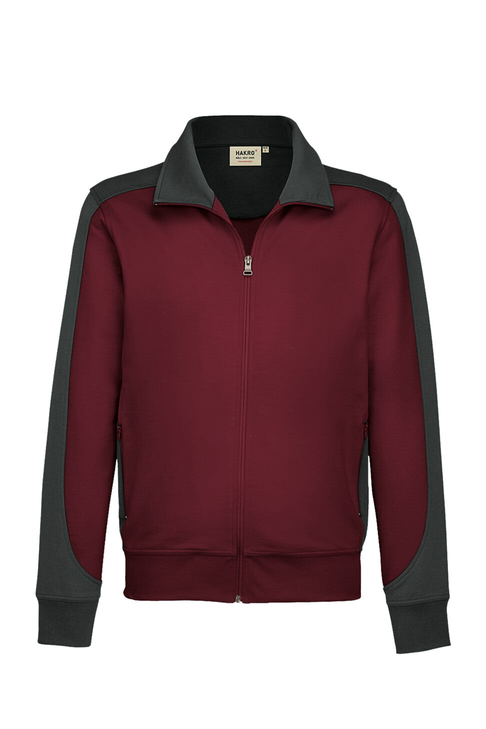 HAKRO VESTE SWEAT HOMME CONTRASTE MIKRALINAR® (NO.477)