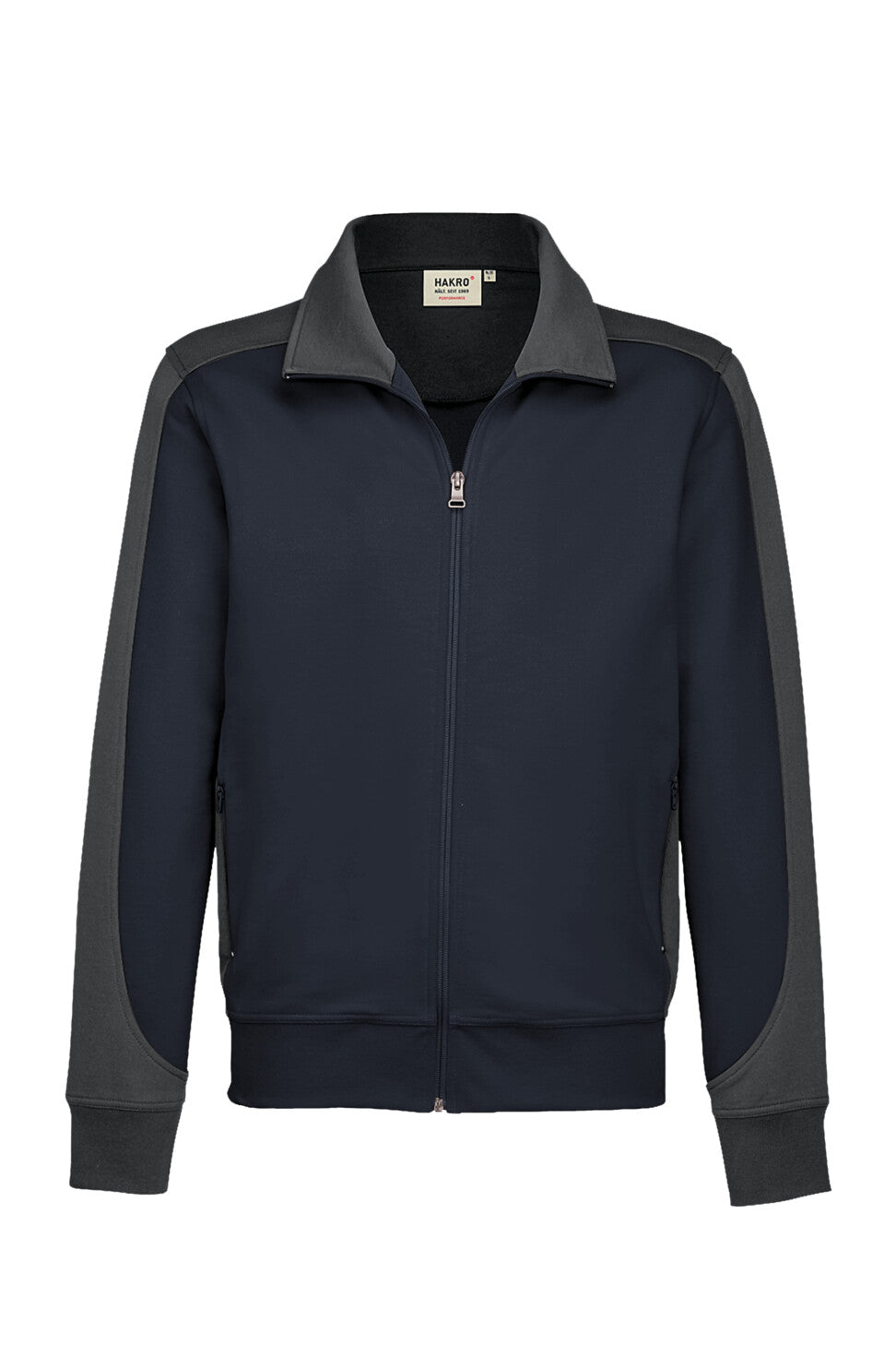 HAKRO VESTE SWEAT HOMME CONTRASTE MIKRALINAR® (NO.477)