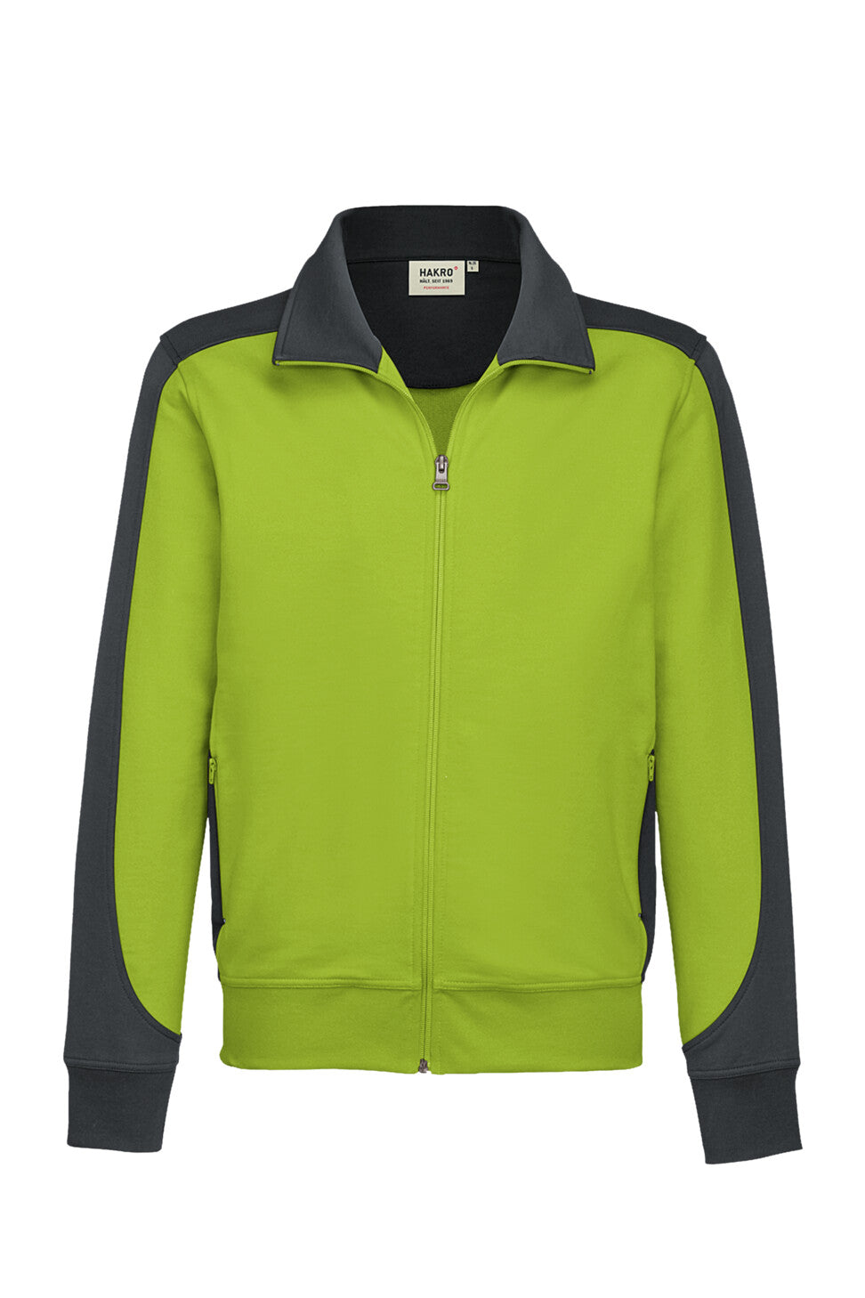 HAKRO VESTE SWEAT HOMME CONTRASTE MIKRALINAR® (NO.477)