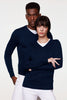 HAKRO PULL COL EN V COTON PREMIUM (NO.143)