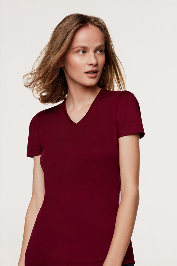 HAKRO CHEMISE À COL EN V POUR FEMME MIKRALINAR® (NO.181) (PARTIE 3)