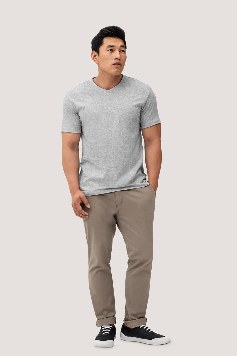 HAKRO CHEMISE À COL EN V HOMME CLASSIQUE (NO.226)
