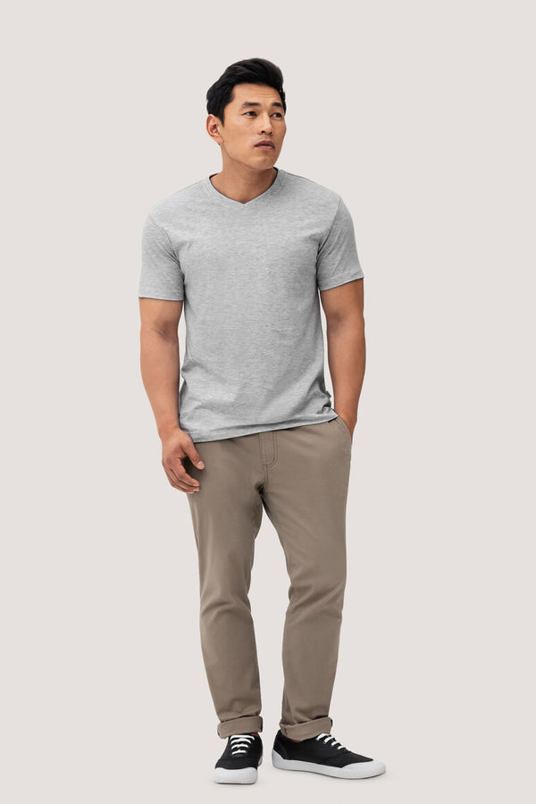 HAKRO MEN'S V-NECK SHIRT CLASSIC (NO.226)