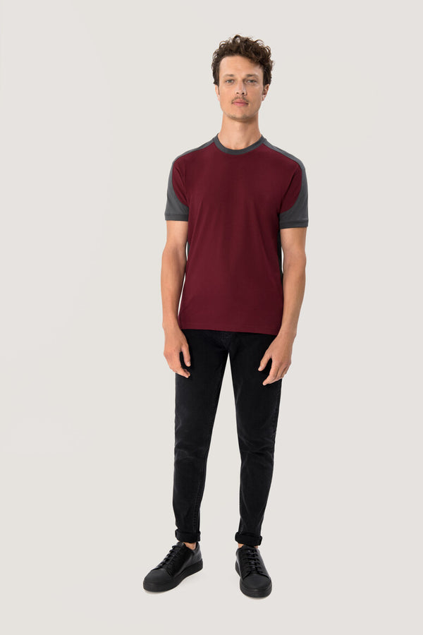 HAKRO MEN'S T-SHIRT CONTRAST MIKRALINAR® (NO.290)