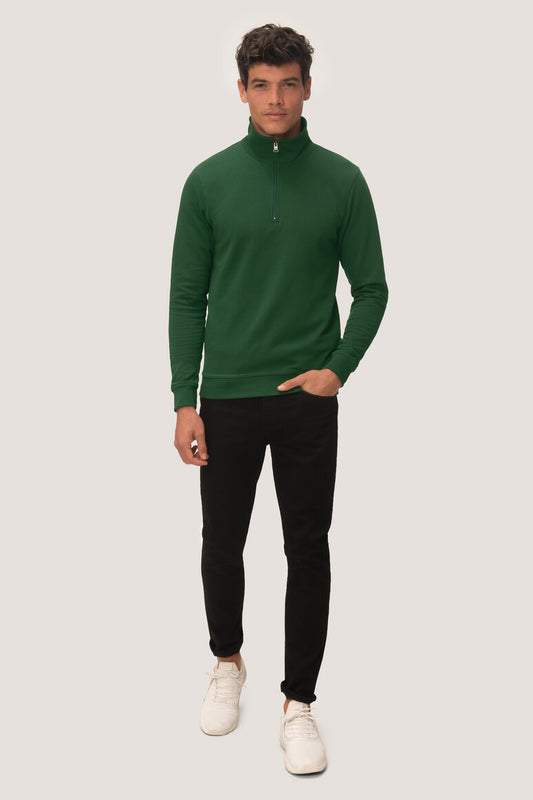 HAKRO MEN'S ZIP SWEATSHIRT PREMIUM (NO.451) (PART 1 XS-6XL)