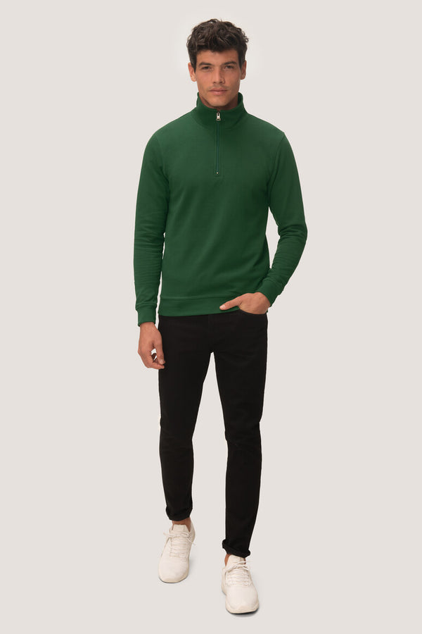 HAKRO MEN'S ZIP SWEATSHIRT PREMIUM (NO.451) (PART 1 XS-6XL)